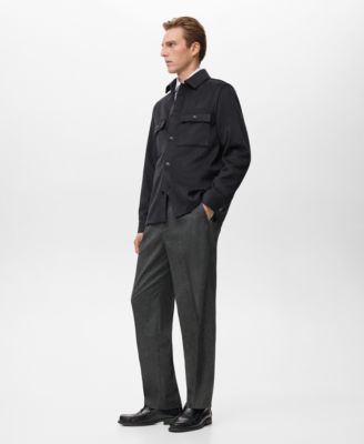 Men's Wool-Blend Check Jacket