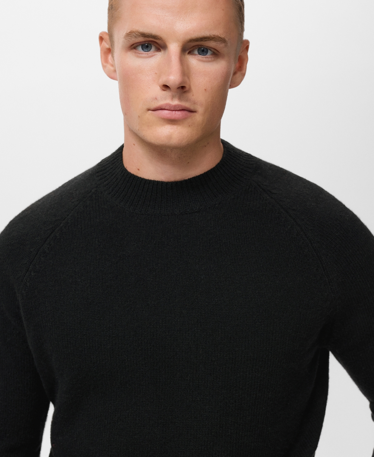 Mango Men's Wool Perkins Neck Sweater