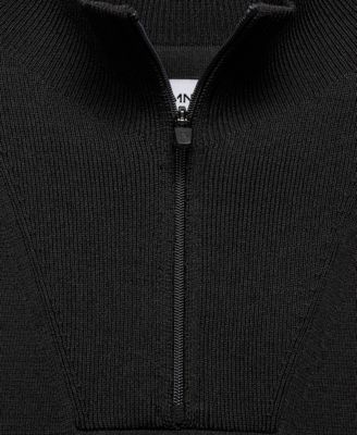 Men's Breathable Zip-Neck Sweater