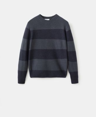 Men's Wool-Blend Striped Sweater