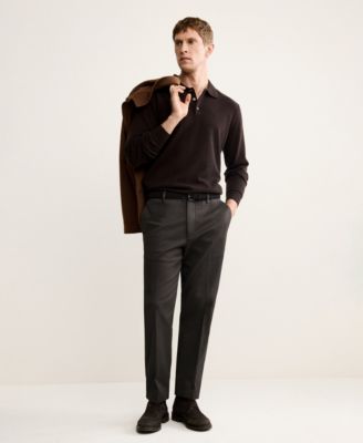 Men's Cashmere Polo Sweater