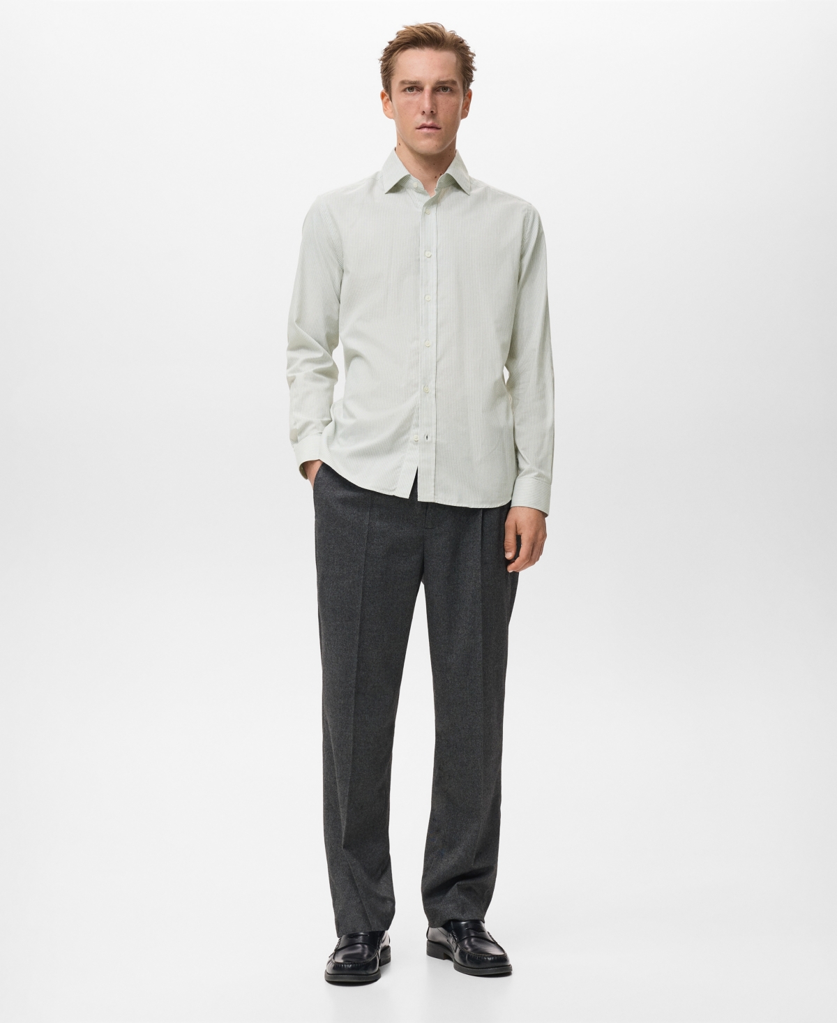 Mango Men's Regular Cotton Shirt
