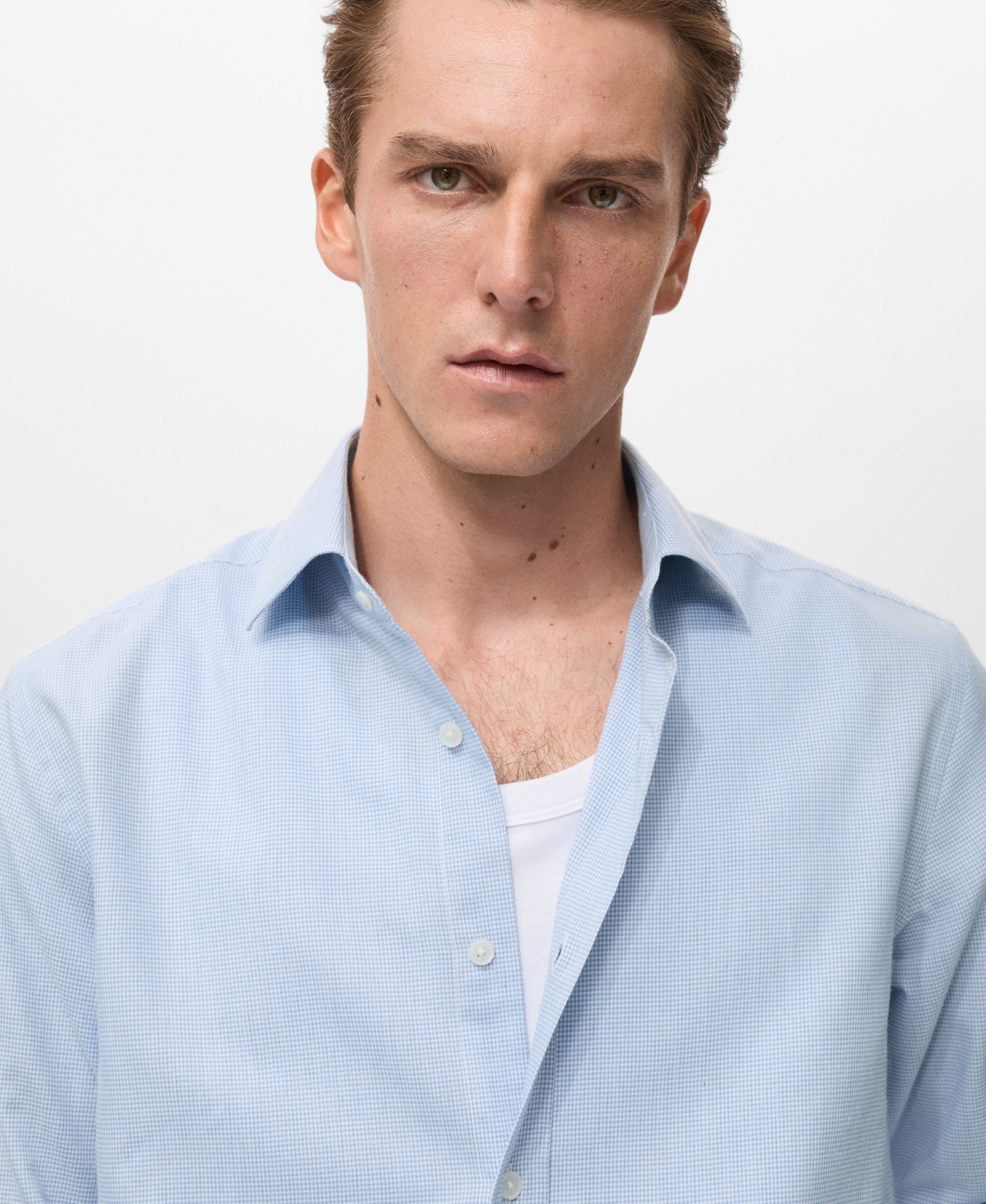 Mango Men's Regular Cotton Shirt