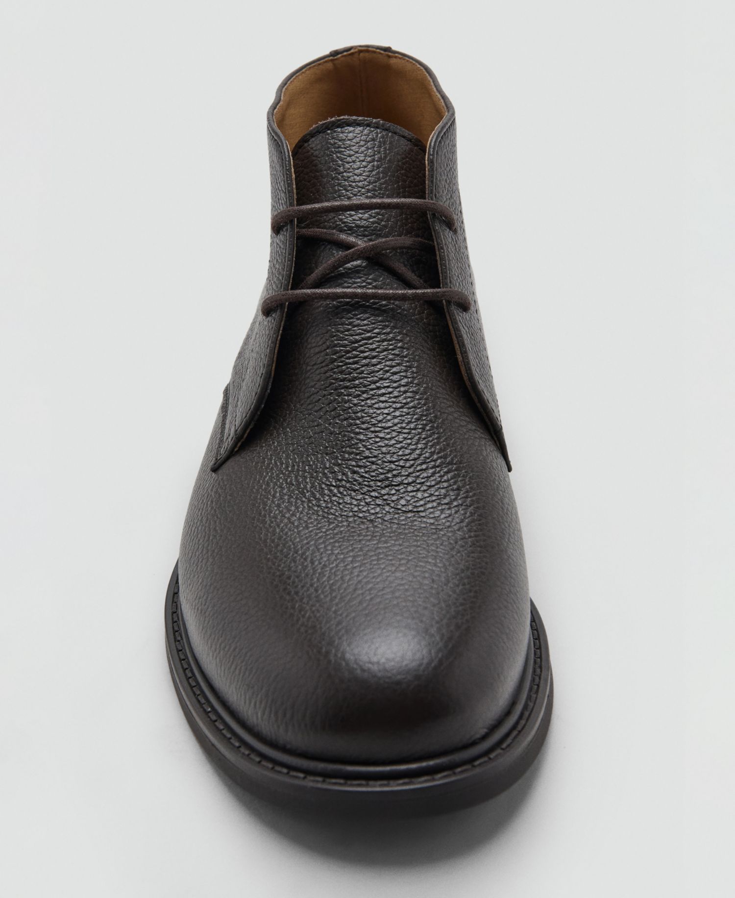 Men's Lace-Up Leather Ankle Boots