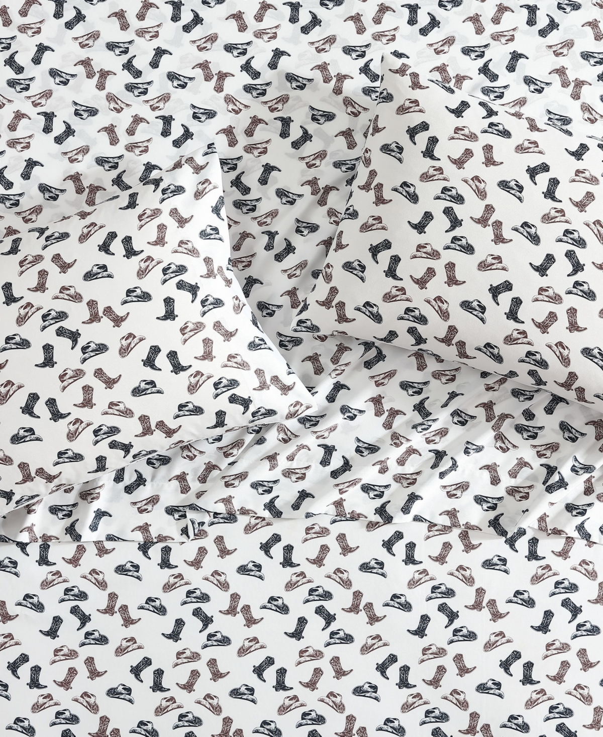 Wrangler Printed Microfiber 3-pc. Sheet Set, Twin Xl In Multi