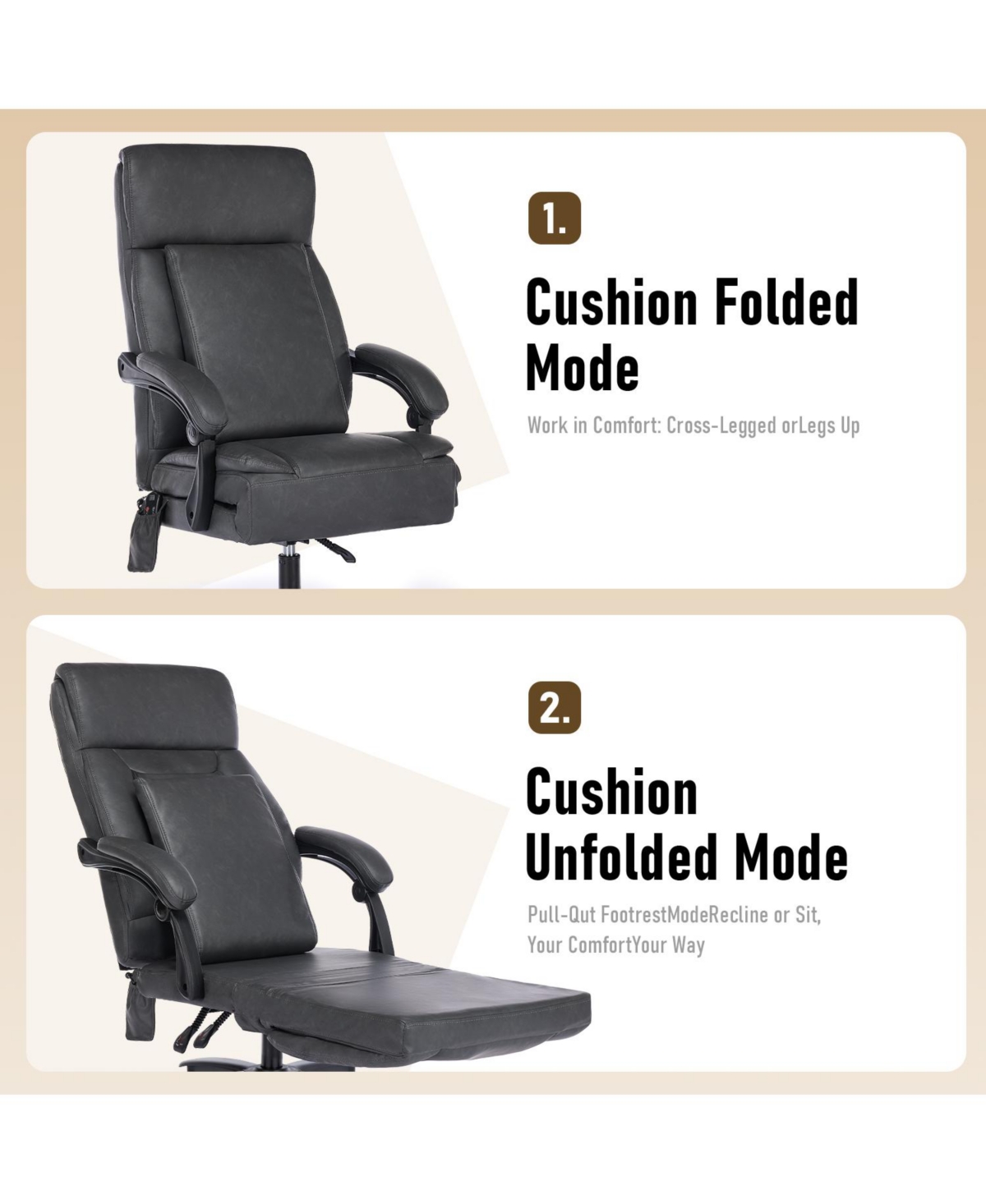 Dyhome Kitchen Chairs Mid-Century Modern Dining Chairs Set of 4, Kitchen Dining Room Chairs