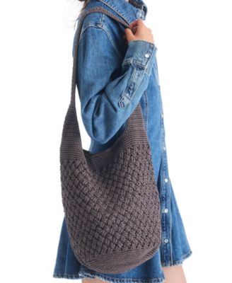 Women's 120 Crochet Small Hobo Bag