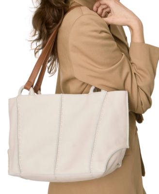 Los Feliz Leather Zipper Satchel Bag