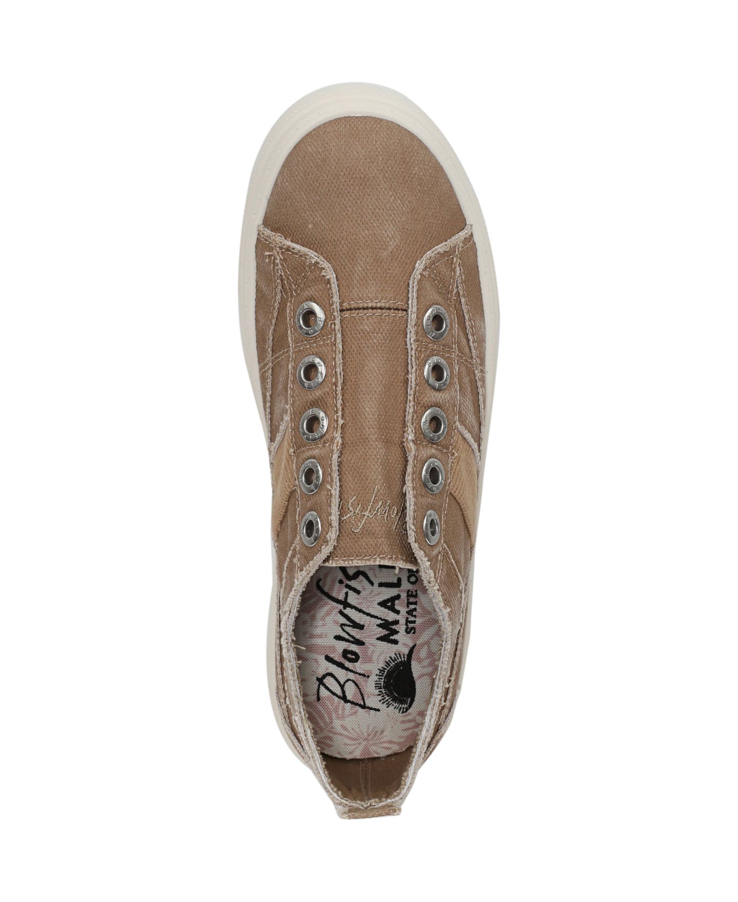 Женские кроссовки Blowfish Malibu Hangout Slip-On, цвет: Пустынный хаки холщовый — фото 4