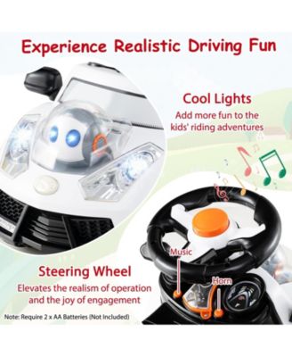 3-in-1 Push Car for Toddler Sliding Car with Seat Belt and Canopy