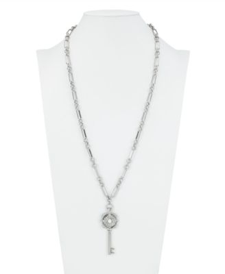 Byzantine Collection Long Key Pendant Necklace 
