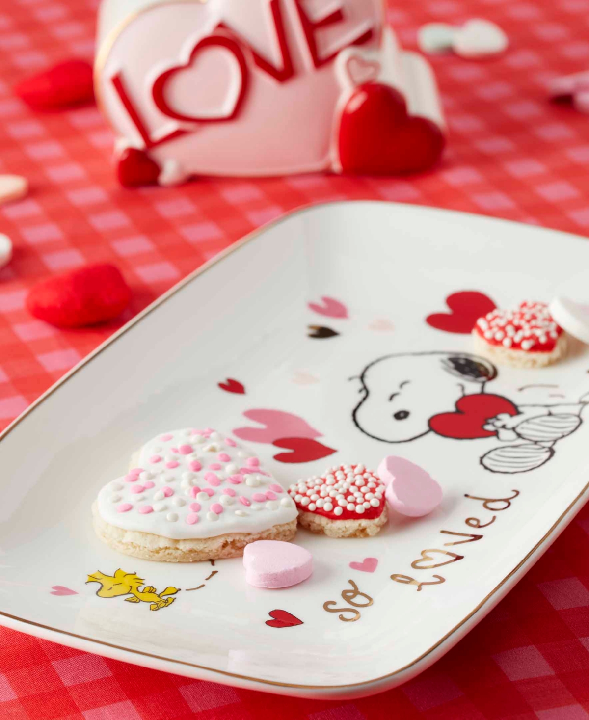 Lenox Snoopy Valentine's Day Hors d'oeuvres Tray