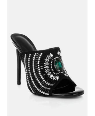 Women's Boska Metallic Slip On Stiletto Heels