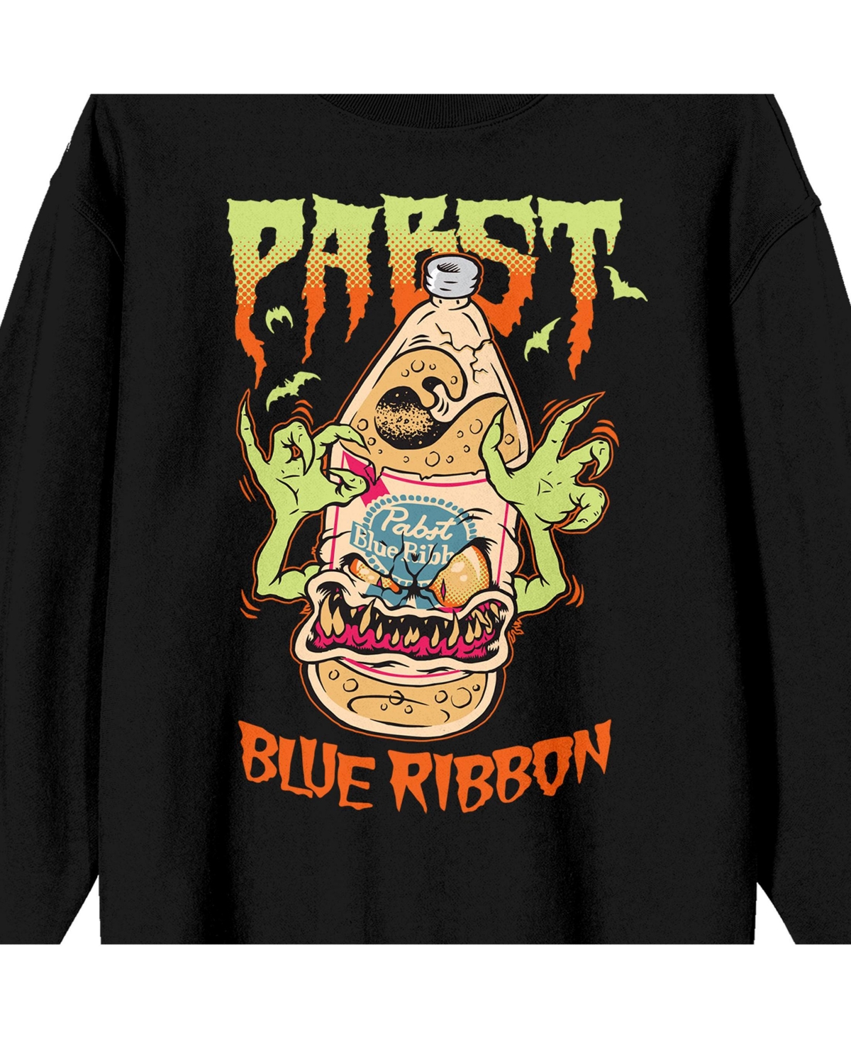 Pabst Blue Ribbon Men's Beer Bottle Monster Sweatshirt