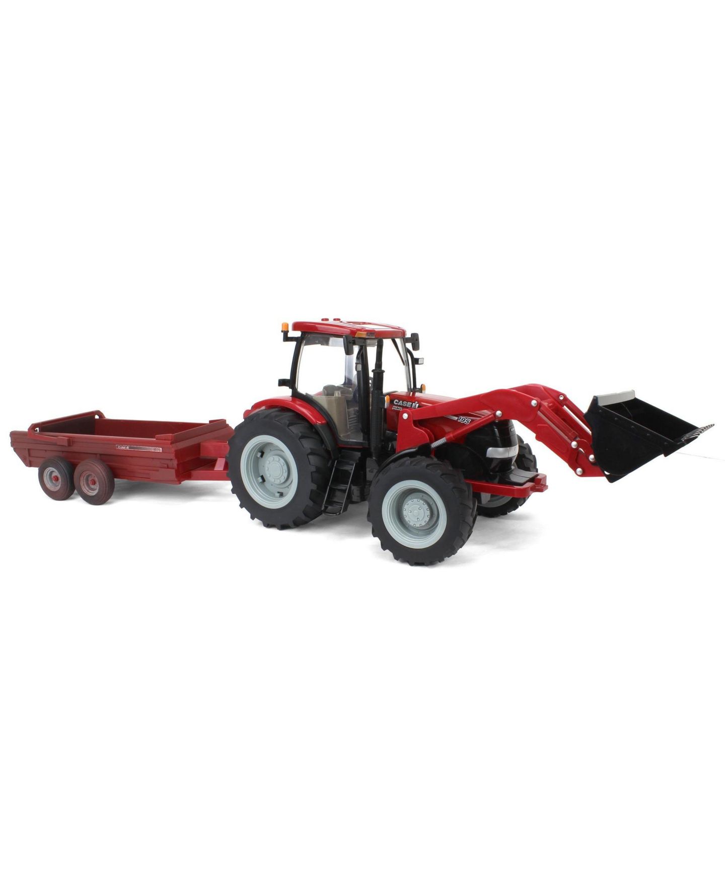 Детские игрушки ERTL 1:16 Scale Case IH Puma 195 Lights and Sounds Tractor and Spreader, 2-Piece Set — фото 2