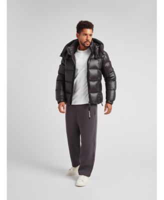 Men's EZ Boxed Hooded Racer Puffer Jacket