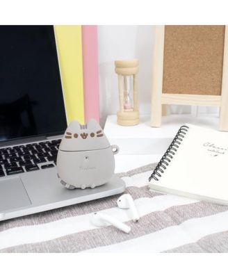 iFace x The Cat Cute Compatible with Apple AirPods 1 and 2 Generation - Silicone Figure Protective Case With Carabiner Clip Wireless Charging