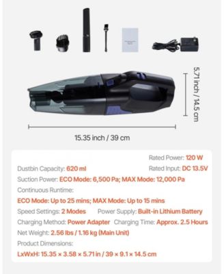 Handheld Vacuum, Cordless Portable Cleaner with HEPA Filter & Brushes, Lightweight and Powerful Suction for Car, Home, Office, Pet Hair