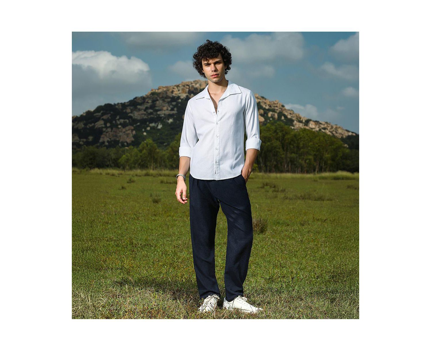 Men's Solid Relaxed Shirt