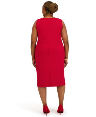 Women's Sleeveless Sheath Dress, Regular and Plus Size