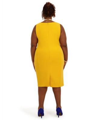 Women's Sleeveless Sheath Dress, Regular and Plus Size