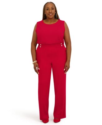 Women's Crewneck Sleeveless Top, Regular and Plus Size