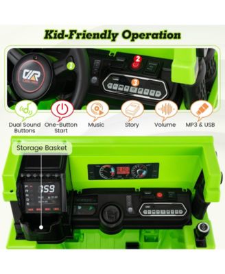 Kids Ride on Dump Truck 12V Ride on Car with Electric Dump Bed