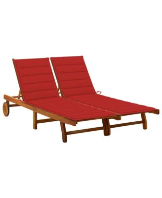  Wooden Sun lounger with Cushion