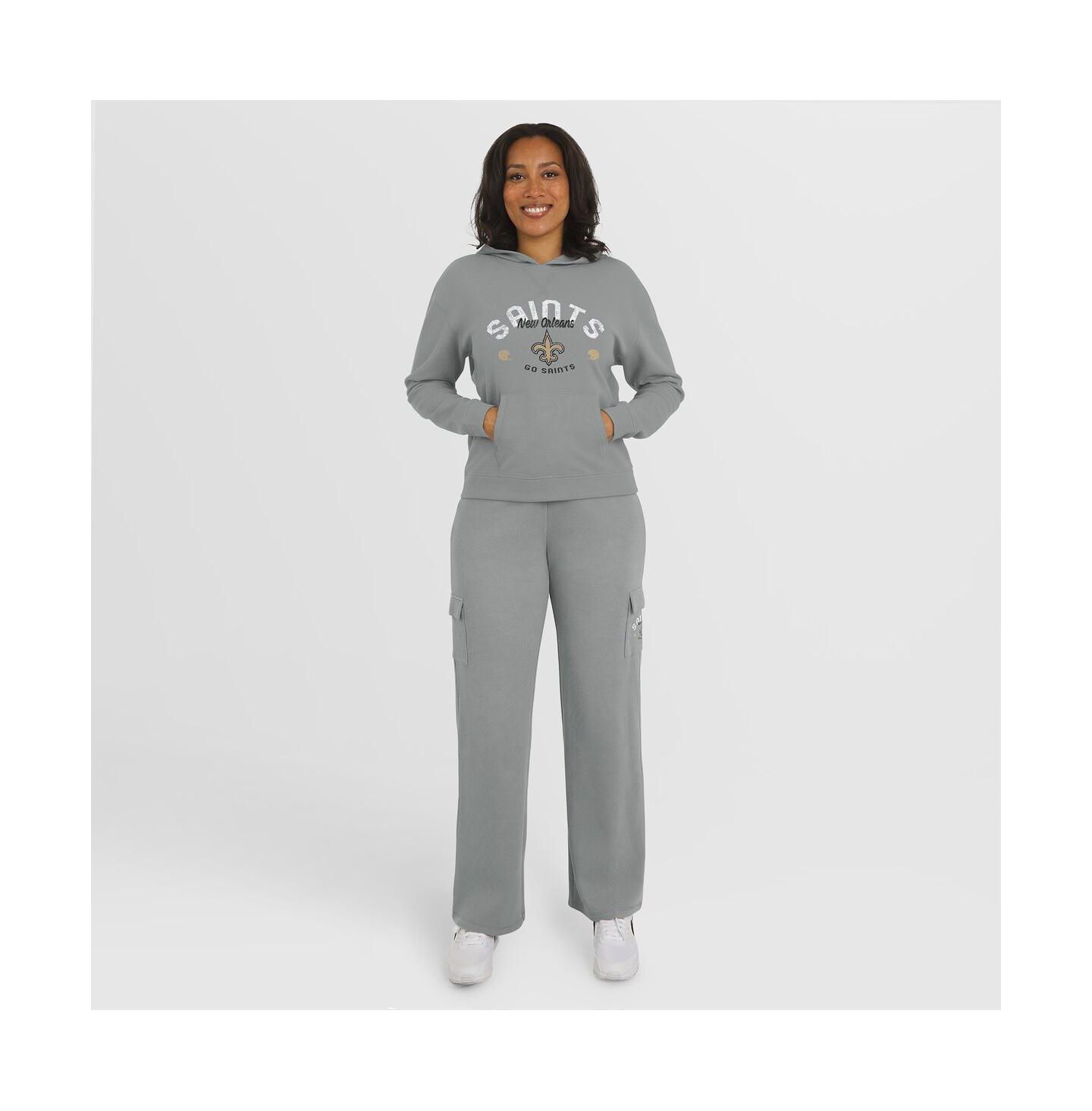 Женский комплект Wear by Erin Andrews New Orleans Saints: рубашка с капюшоном и брюки — фото 1