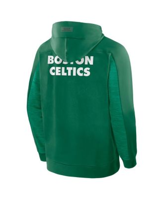 Men's Kelly Green Boston Celtics Back Door Cut Play Defender Full-Zip Hoodie