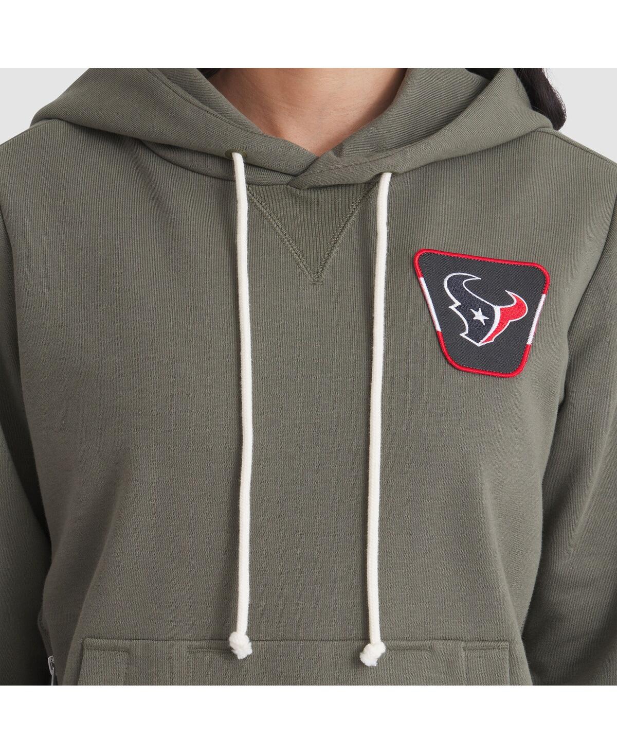 Nike Women's Olive Houston Texans 2025 Salute to Service Sideline Standard Issue Dri-fit Hoodie