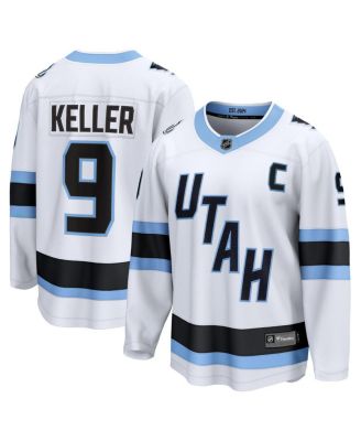 Men's Clayton Keller White Utah Mammoth Away Breakaway Player Jersey