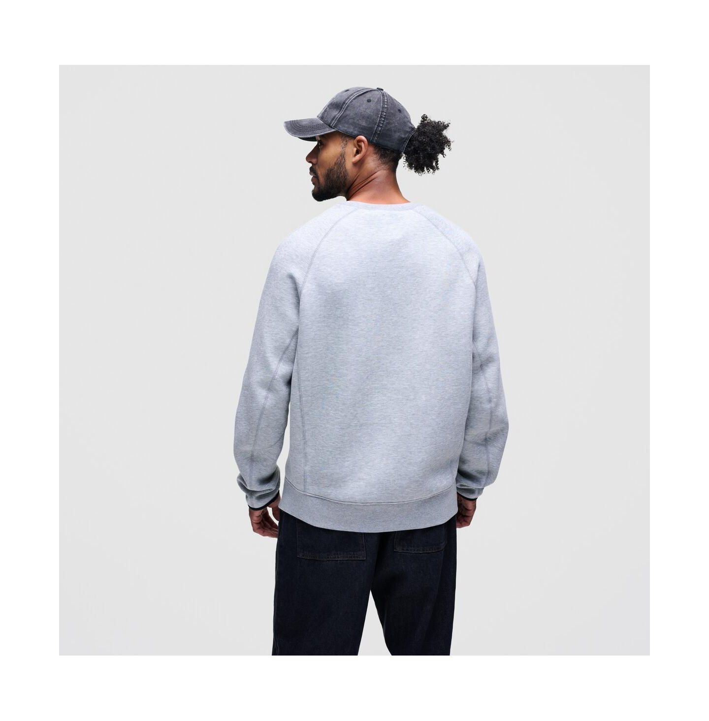 Мужская толстовка Nike Heather Gray Pittsburgh Steelers Tech Fleece Raglan — фото 2