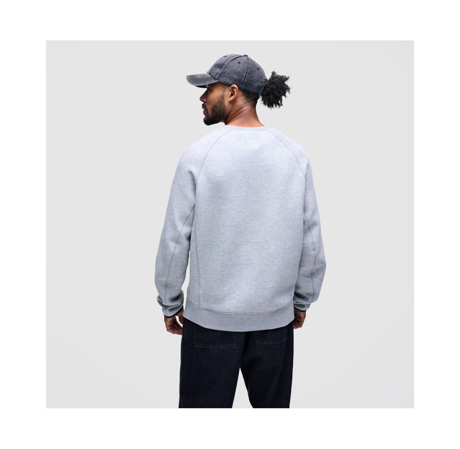 Men's Heather Gray Pittsburgh Steelers Tech Fleece Raglan Sweatshirt