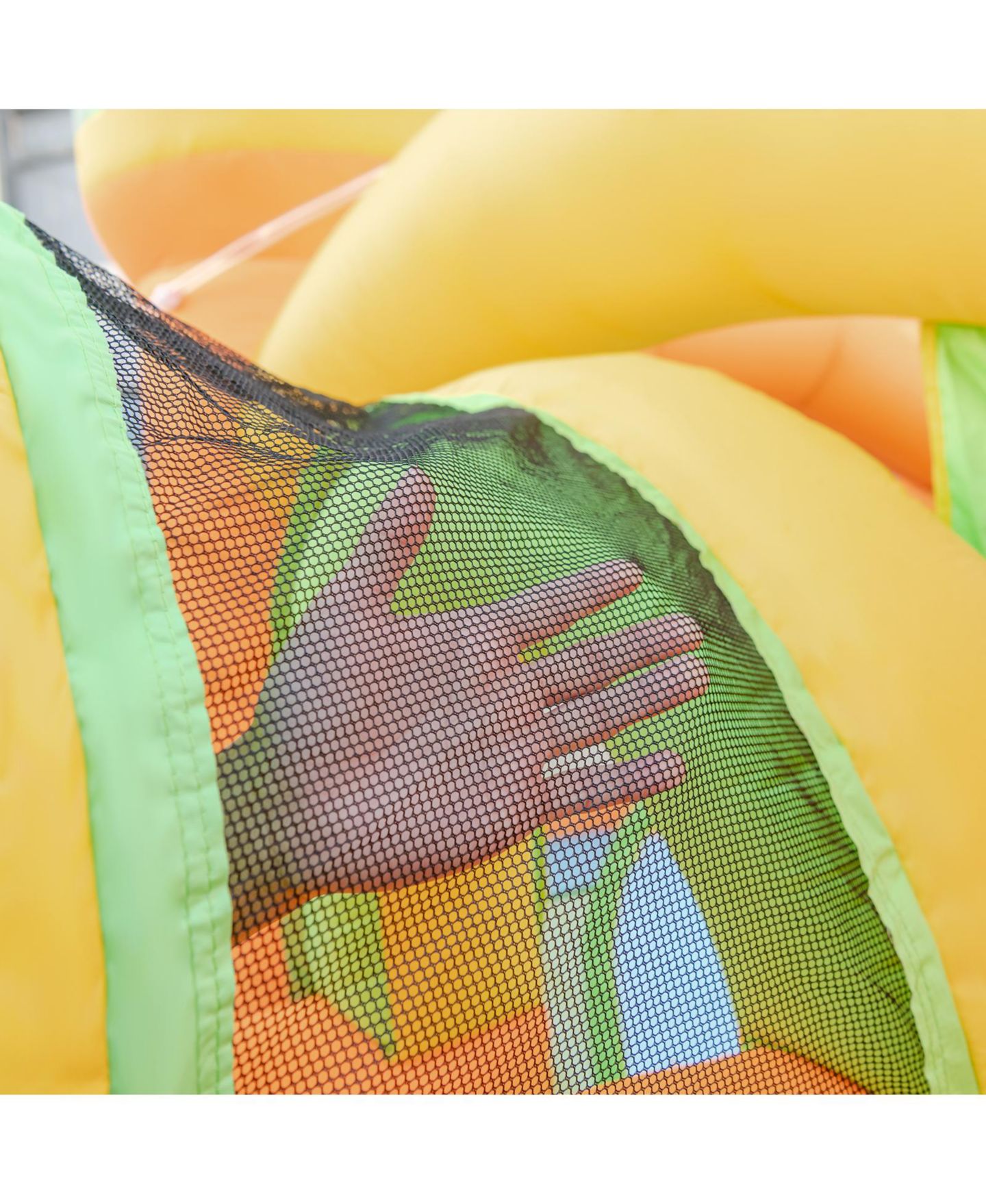 Детские игрушки SKONYON Kids Inflatable Water Slide with Dual Slides and Splash Pool, 186"L x 173"W x 110.5"H, Ages 3+, цвет: Синий — фото 5