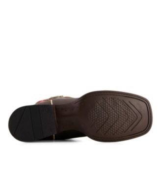 Women's Authentic Leather Flowers Embroidery Western Boots