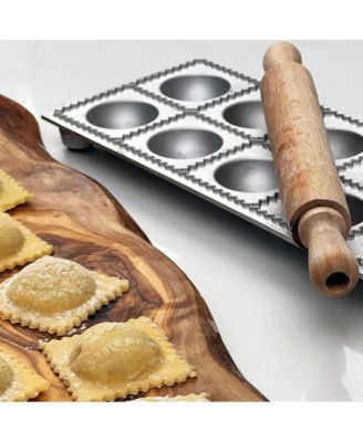 Ravioli Mold with rolling pin - 12 pc