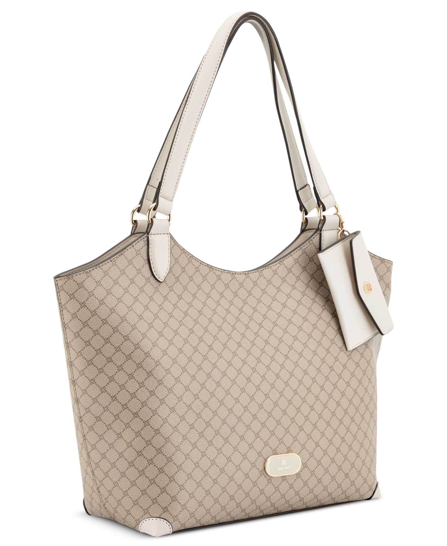 Женская сумка Nine West Joani Large, цвет: Бежевый молочный — фото 3