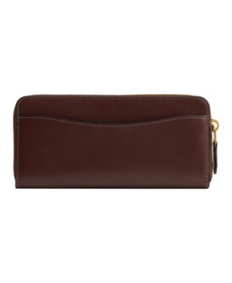 New York Slim Accordion Leather Zip Wallet