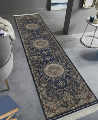 Kenneth Mink Majestic Elegance Tabriz 2'3" x 10' Runner Area Rug