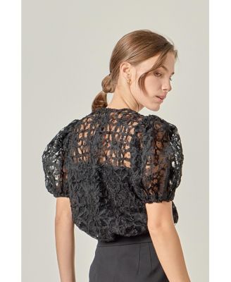 Women's Floral Texture Top