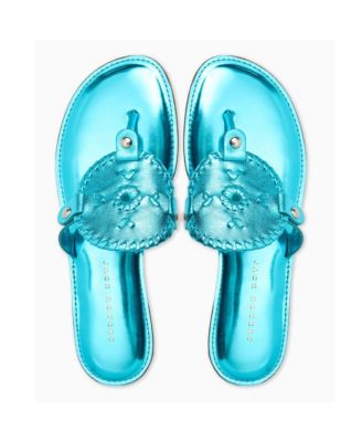 Collins Silver Metallic Nappa Leather Sandal