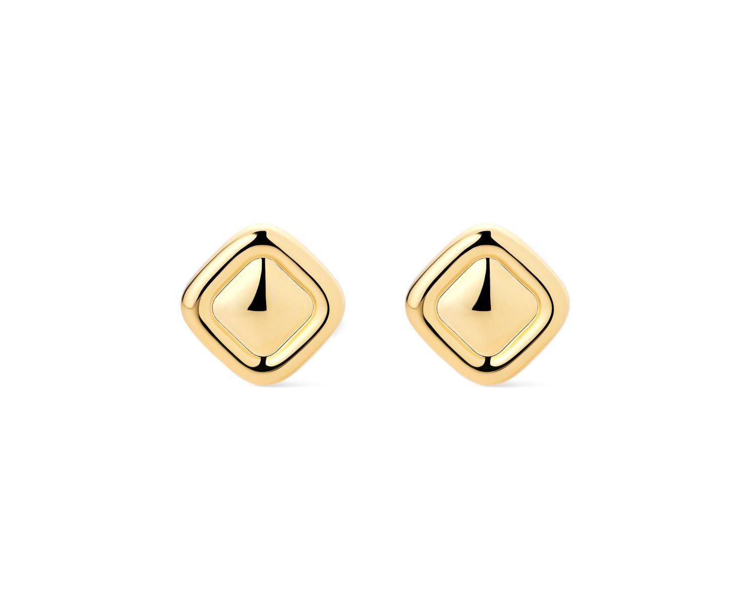 Clara 14K Gold-Plated Stud Earrings