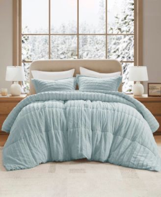 Duke Reversible Faux Fur 3-Pc. Comforter Set, King/California King
