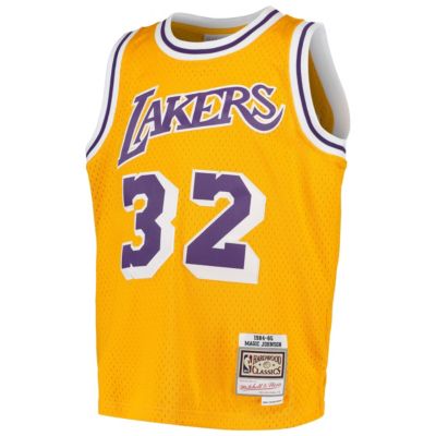 Big Boys Magic Johnson Los Angeles Lakers Hardwood Classic Swingman Jersey