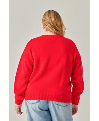 Women's Rhinestone Bow Knit