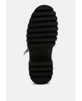 Womens Omul Fleece & Faux Leather Boots