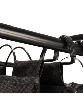 Rolling Laundry Sorter, 4 Bag Laundry Sorter Cart with Washable and Removable Bags, Black