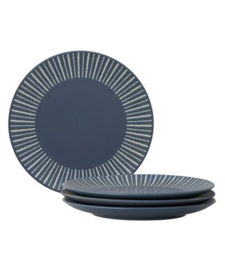 Set of 4 Colorwave Stripe Coupe Accent Plates