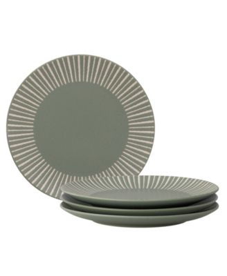 Set of 4 Colorwave Stripe Coupe Accent Plates